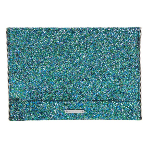 Rebecca Minkoff Mermaid Glitter Leo Clutch NWT - Picture 3 of 16